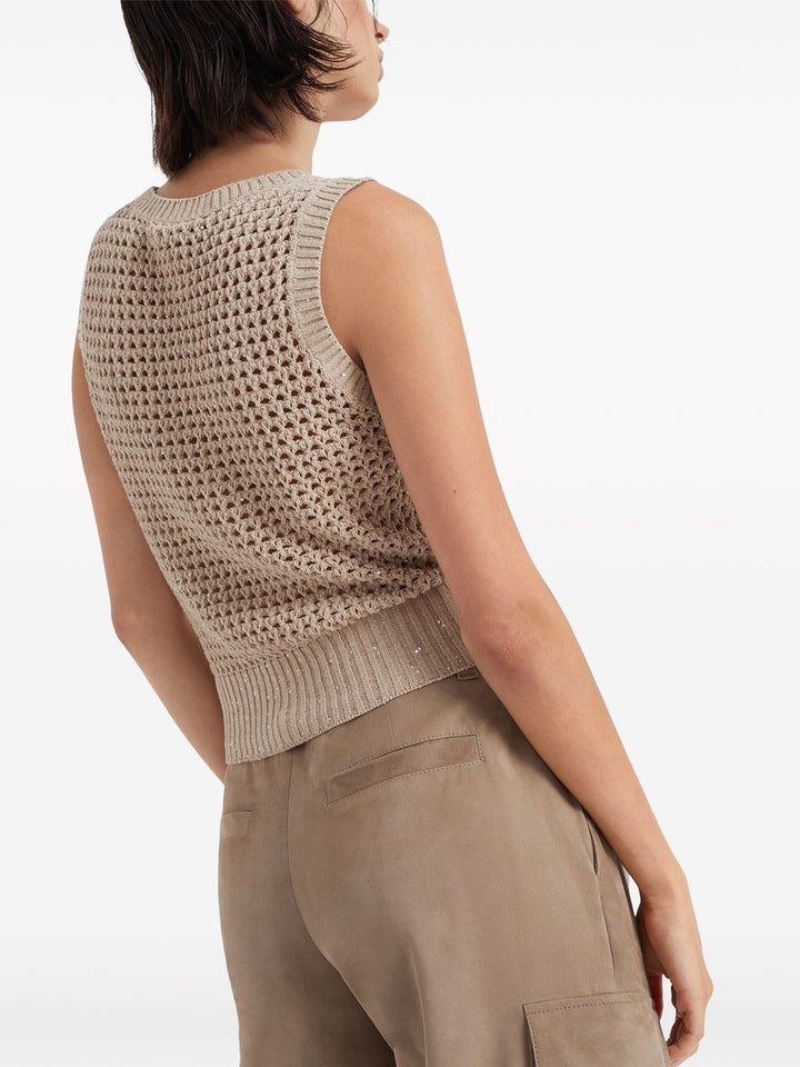 Perforated tank top