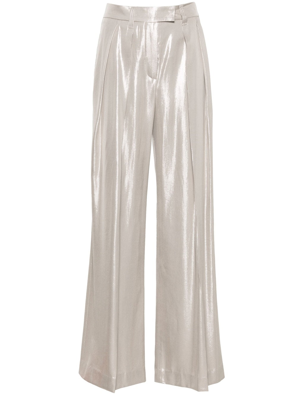 High-waisted trousers