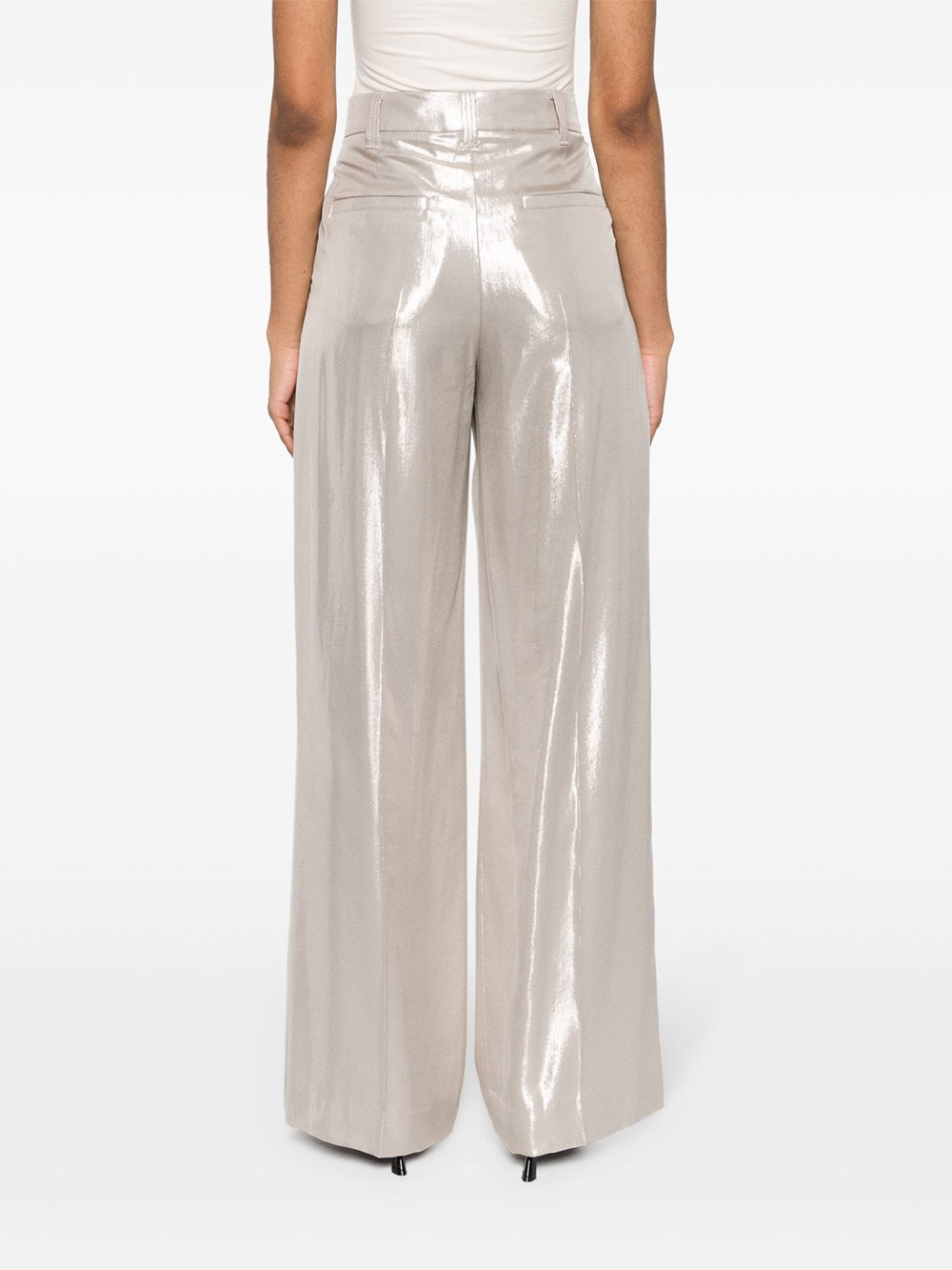 High-waisted trousers