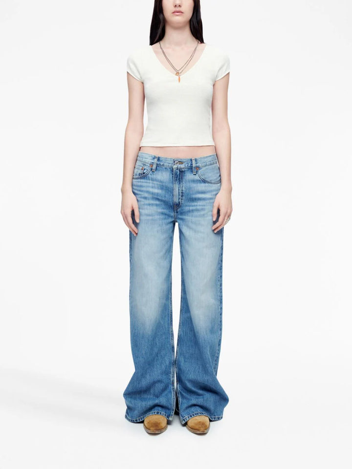 Wide leg jeans