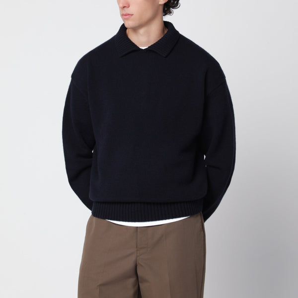 Sweater N°514 Jan Navy In Cashmere
