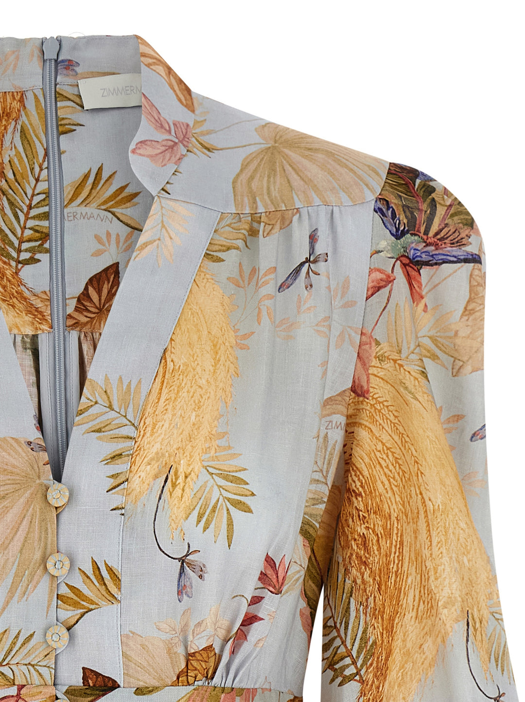 Zimmermann Acension Plunge Dresses - Light Blue | 961dff4b85c4d8339cf161f966bfc6da587dc968