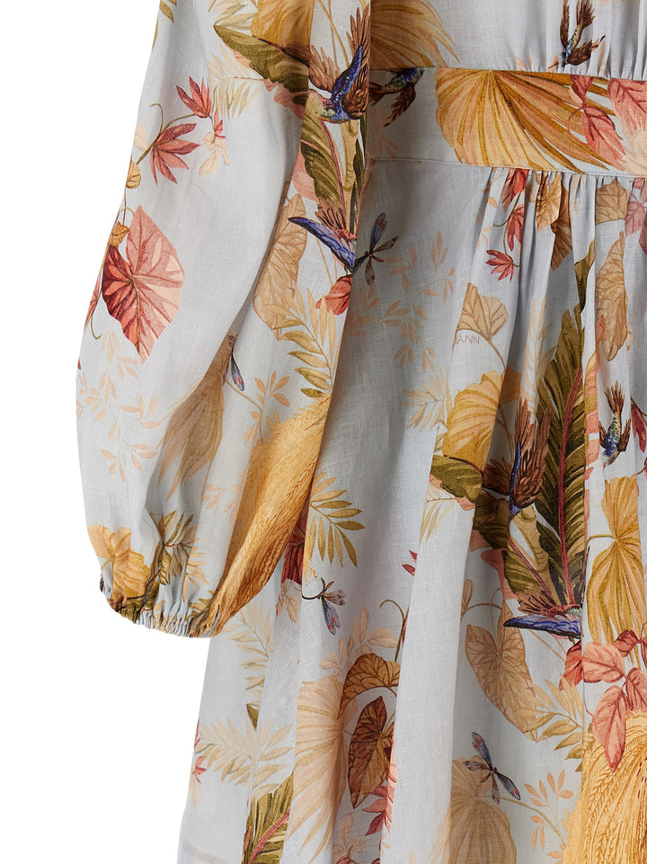 Zimmermann Acension Plunge Dresses - Light Blue | c80ede31f8134a3106f08e7ca8b804370002b0db