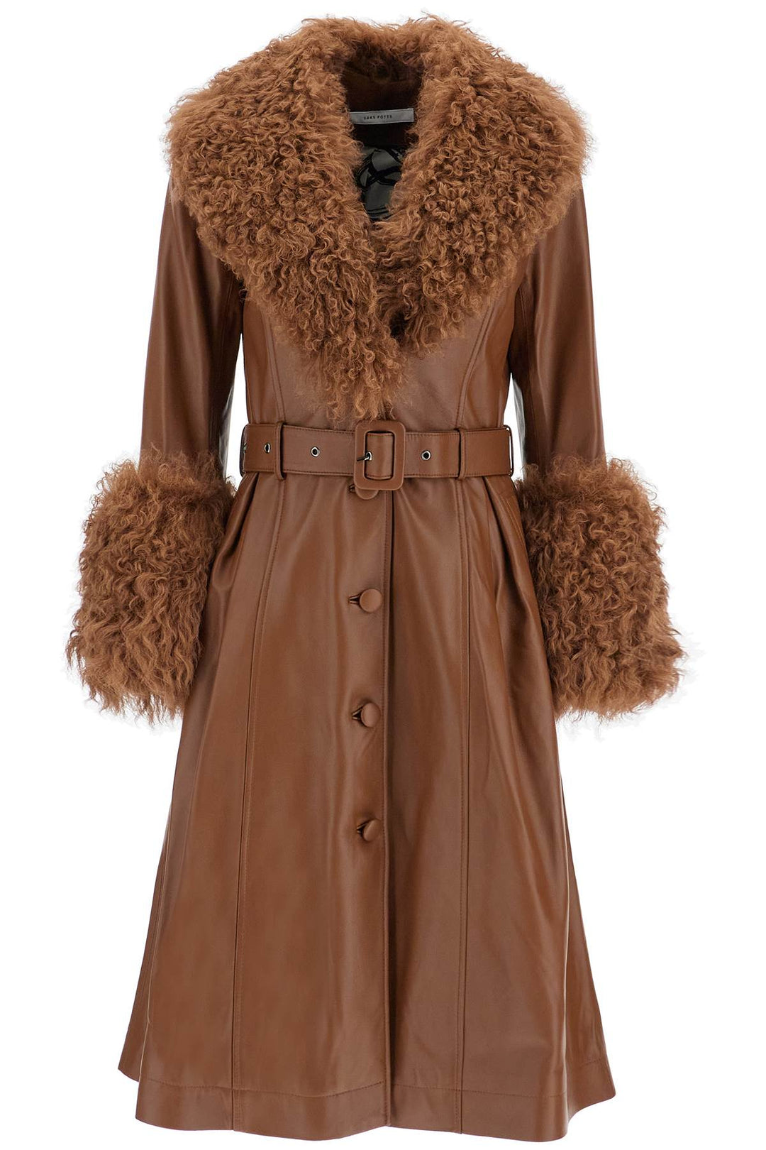 Cappotto Lungo Foxy In Pelle E Shearling