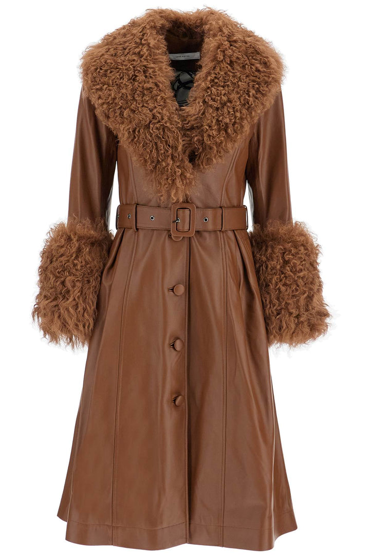 Cappotto Lungo Foxy In Pelle E Shearling