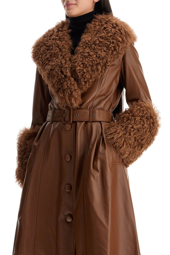 Cappotto Lungo Foxy In Pelle E Shearling