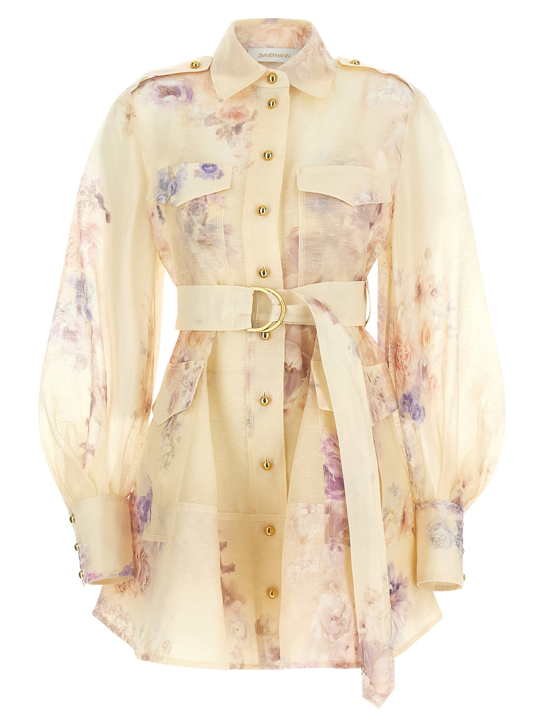 Zimmermann Hypnotic Utility Mini Dresses - Pink | 4788ce88a880c515f1e8fc87bea0e5b2045536d8