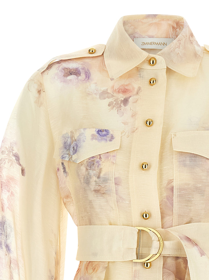 Zimmermann Hypnotic Utility Mini Dresses - Pink | 638bbe9c0e2f0c1f6c2a33c7643c902c9f3524df