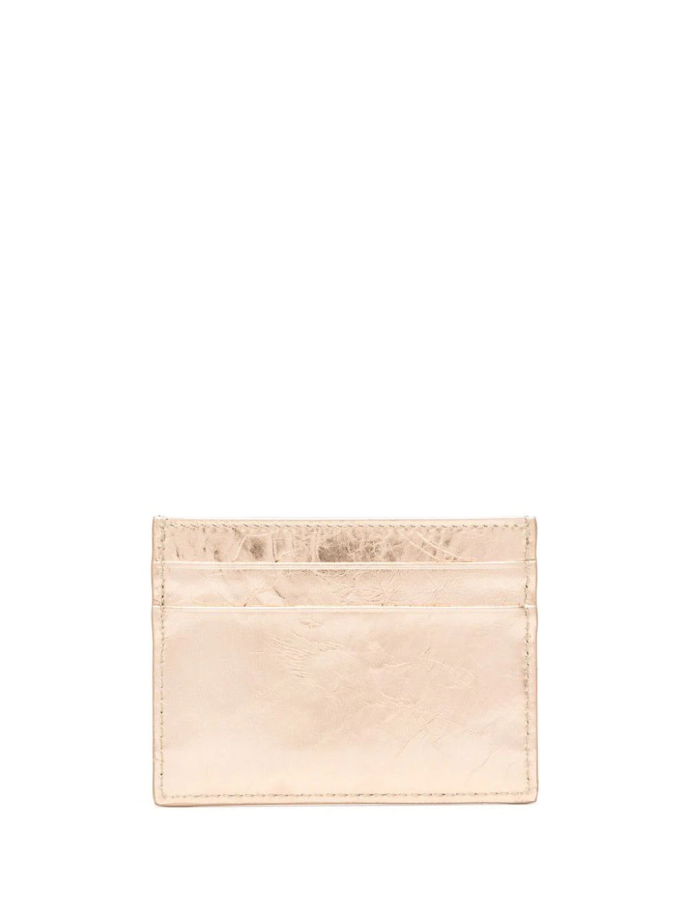 Wallet with metallic effect