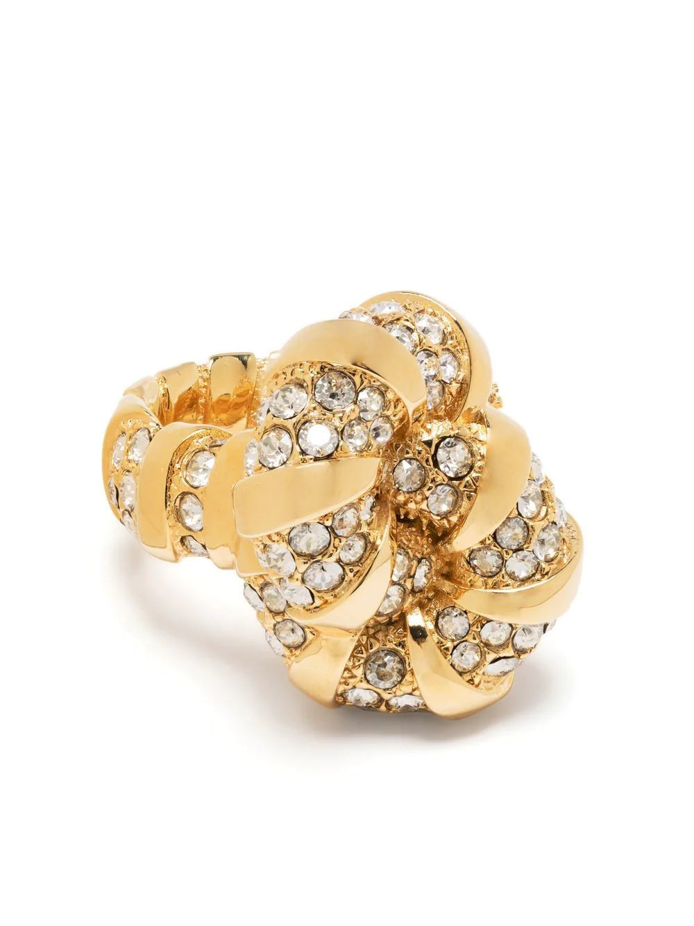 Mélodie ring with crystals