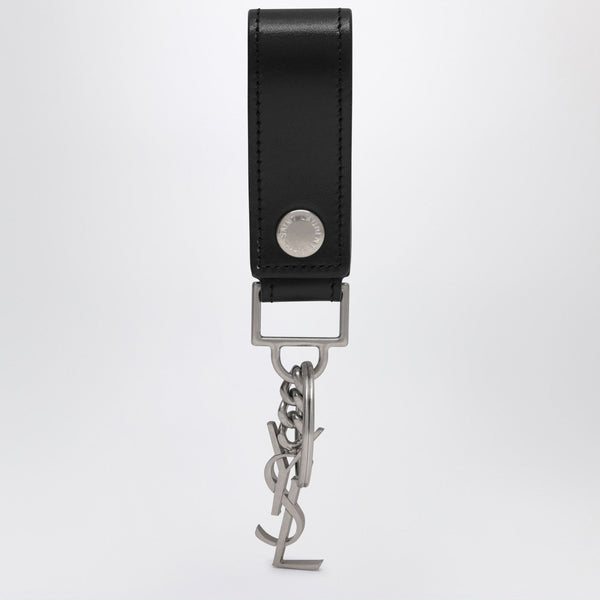 Cassandre Black Leather Keychain