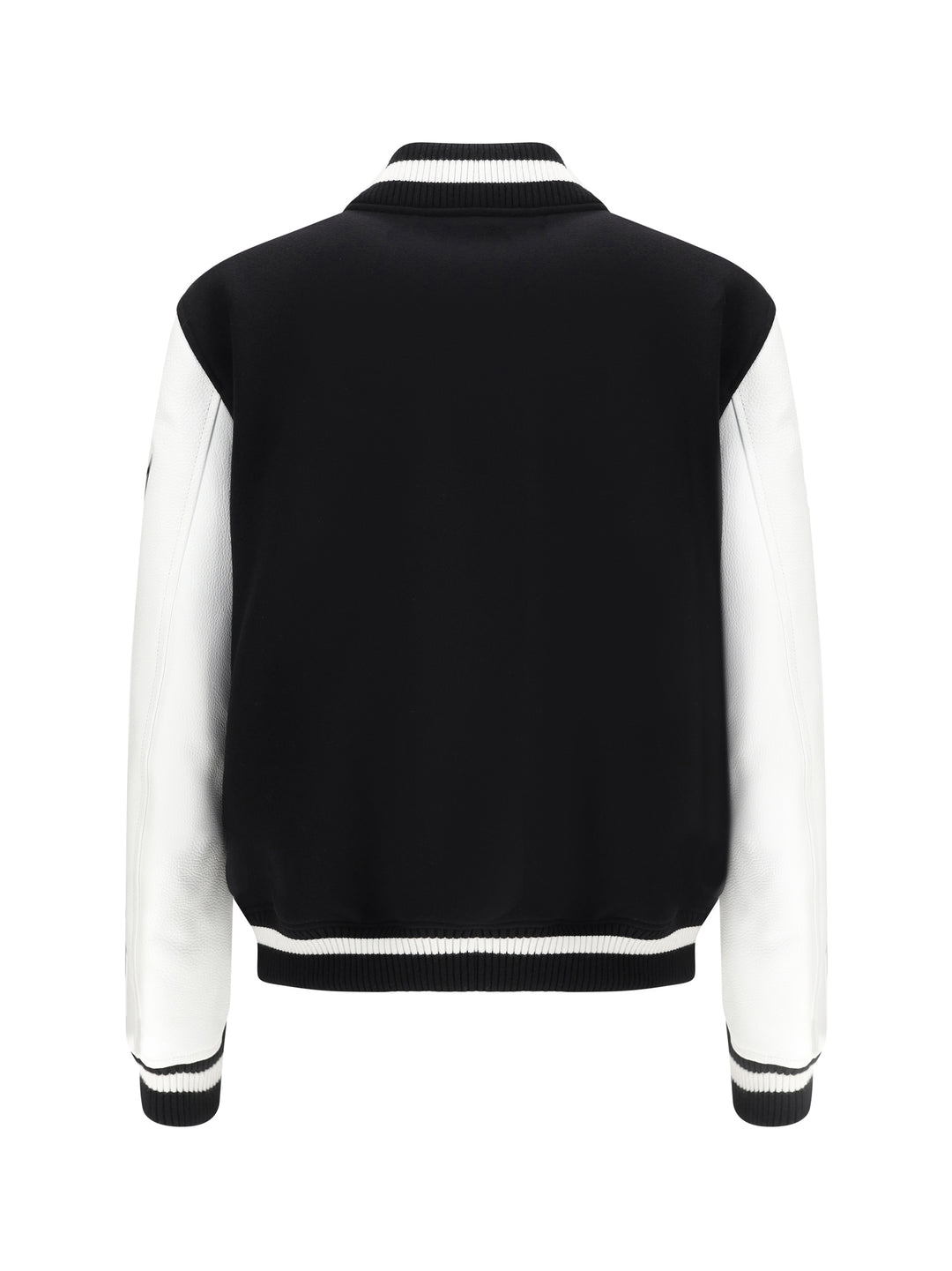 Bomber Varsity in pelle e lana