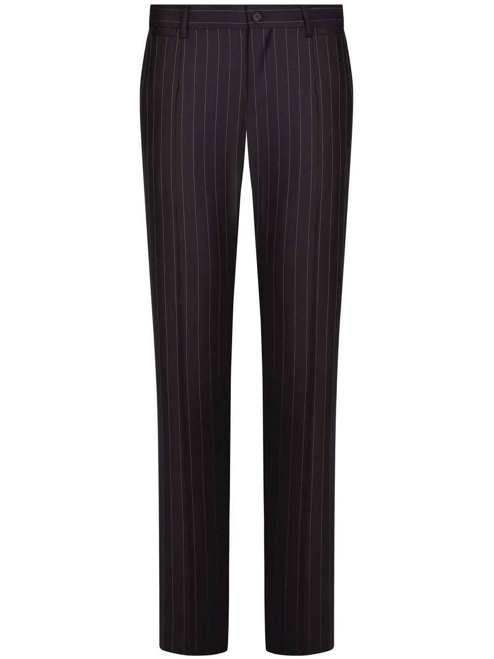 Pinstriped tailored trousers