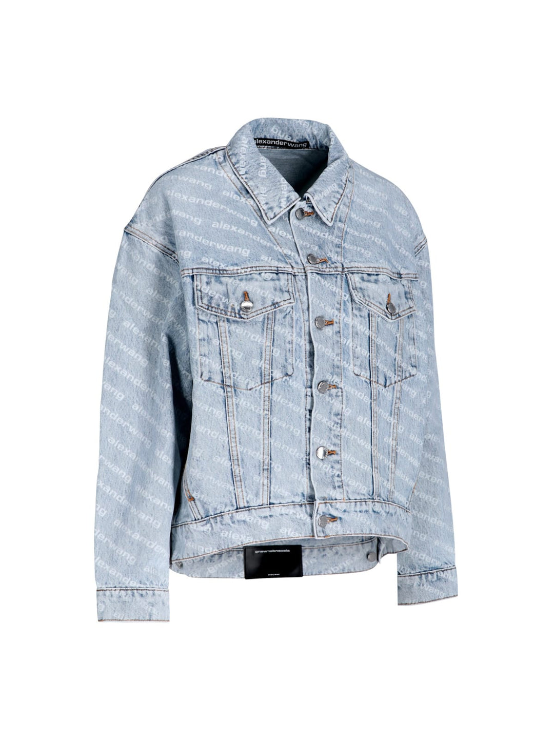 Oversized Monogram Jacket Jackets Light Blue