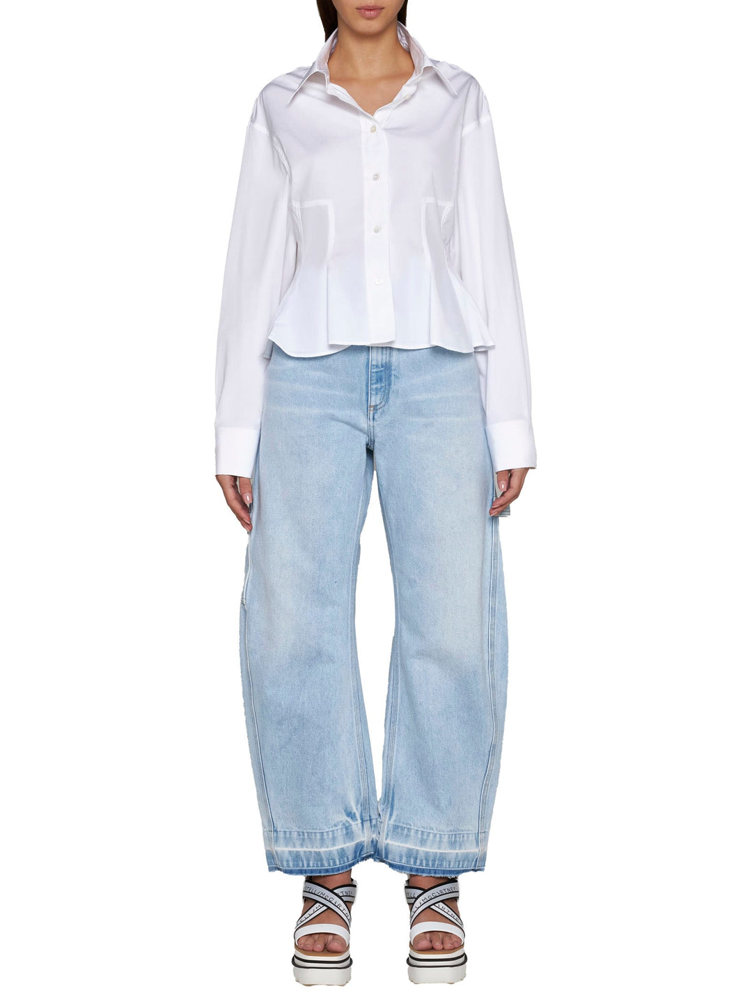 Balloon Shape Jeans Light Blue