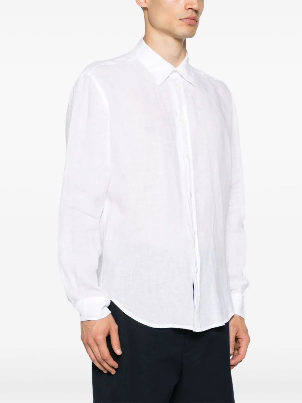 buttoned linen shirt