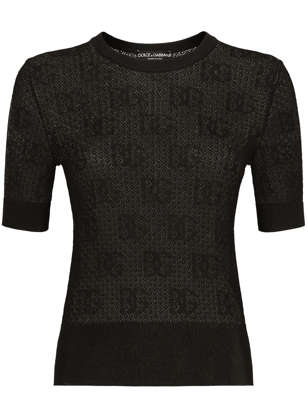 Top with jacquard monogram