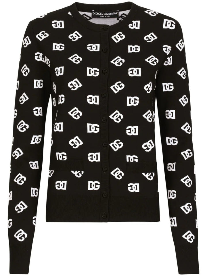 Cardigan with DG logo