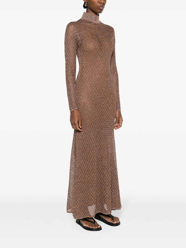 Long perforated dress