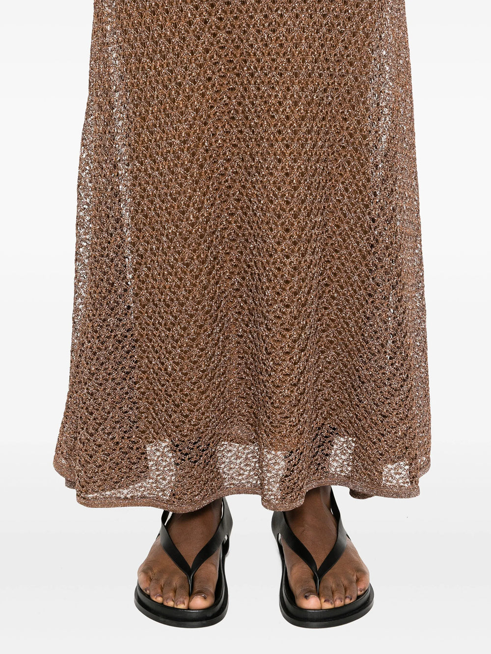 Long perforated dress