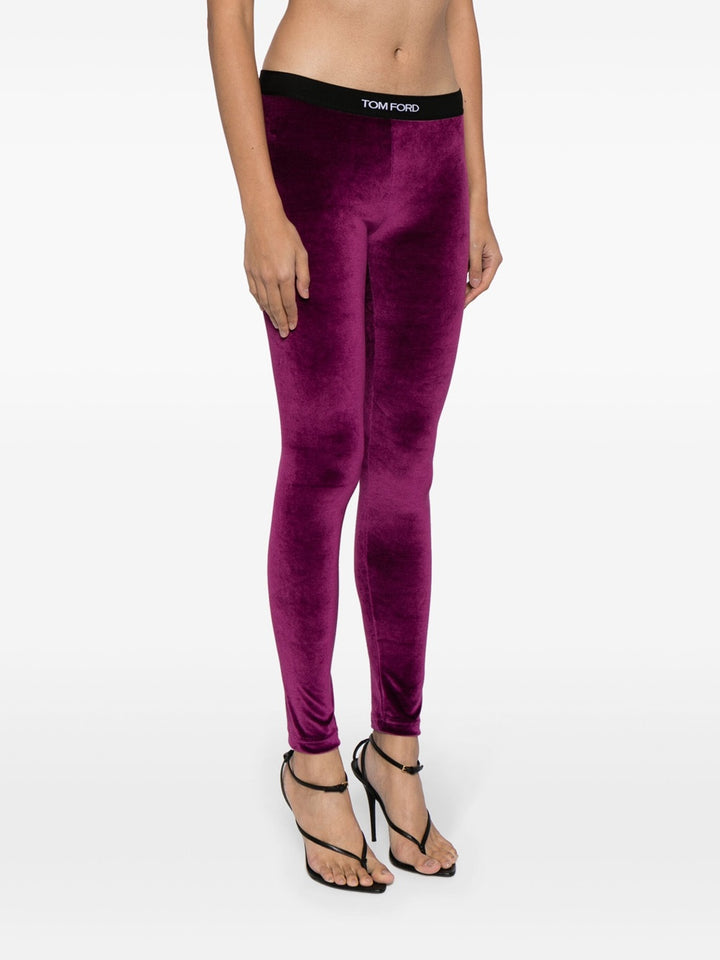 Leggings with logo band