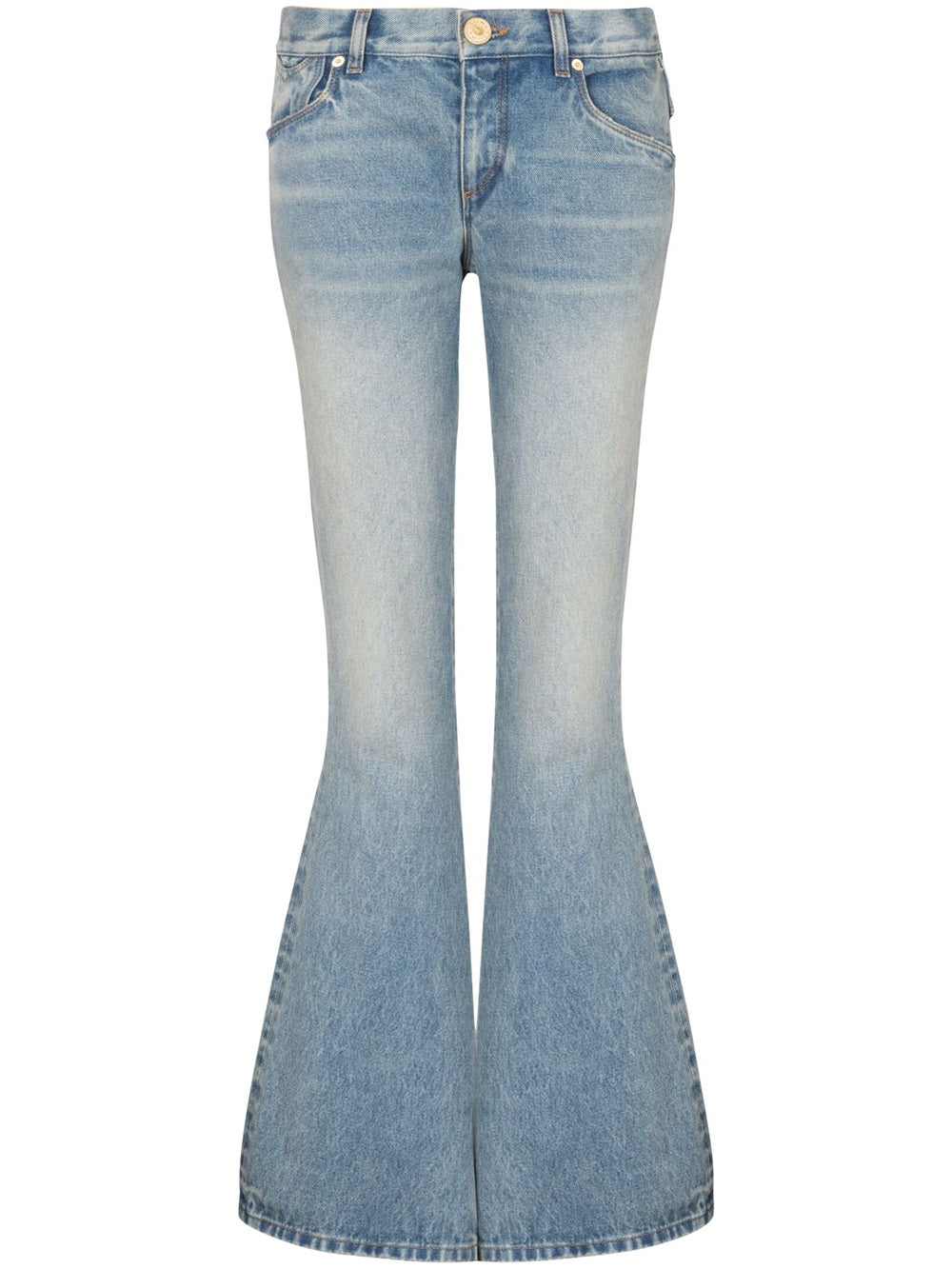 Western flared jeans with low waist