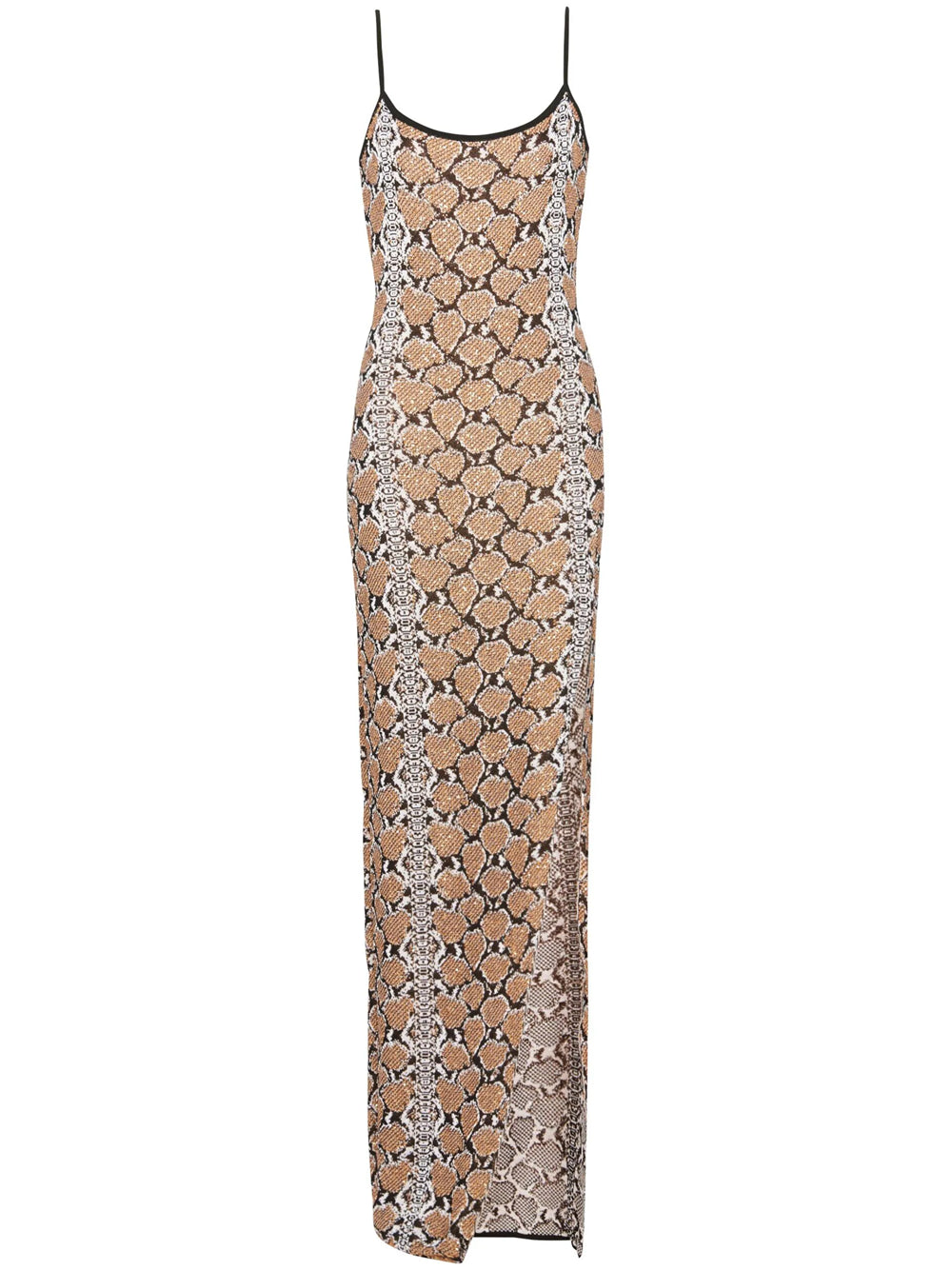 Long dress with jacquard effect