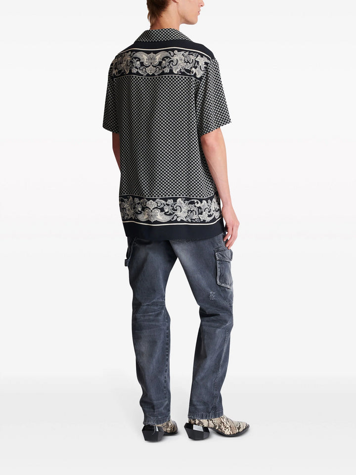 Shirt with paisley print