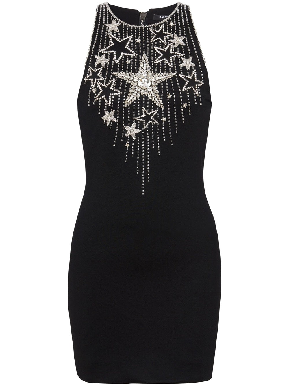 Falling Stars short dress with embroidery