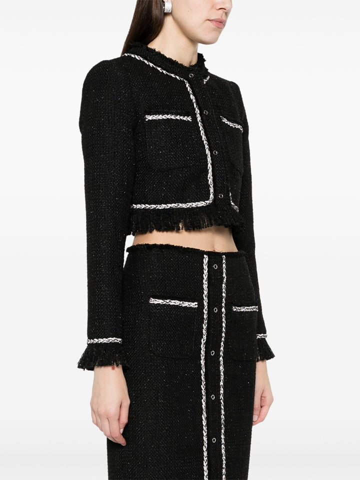 Cropped bouclé jacket