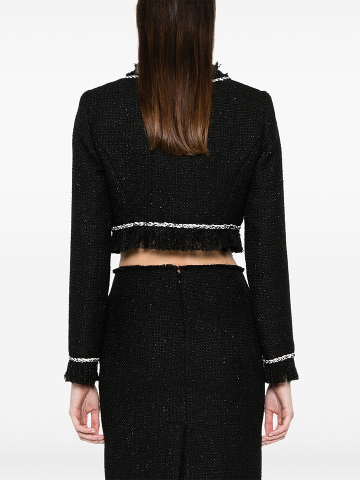 Cropped bouclé jacket