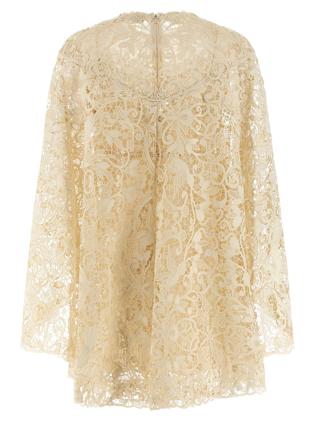 Zimmermann Memento Bird Lace Mini Dresses - Beige | 7720c1b9675a5ac8e00c9361d5c5e92196656c90