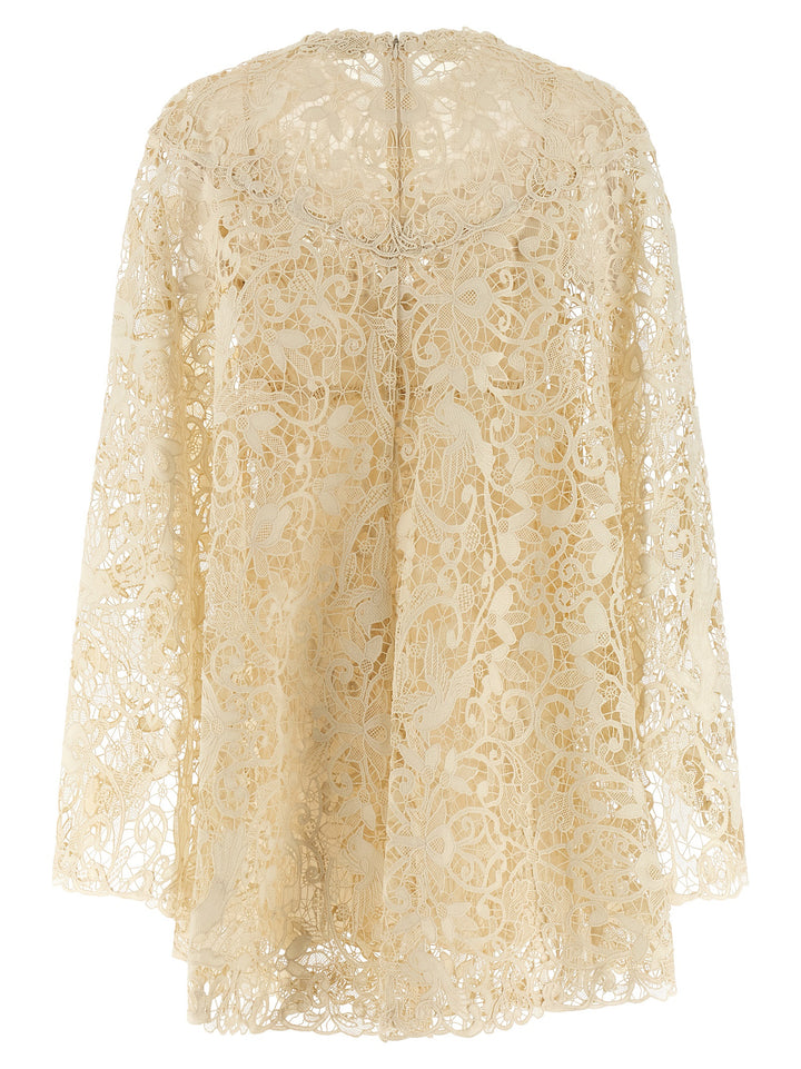 Zimmermann Memento Bird Lace Mini Dresses - Beige | 7720c1b9675a5ac8e00c9361d5c5e92196656c90