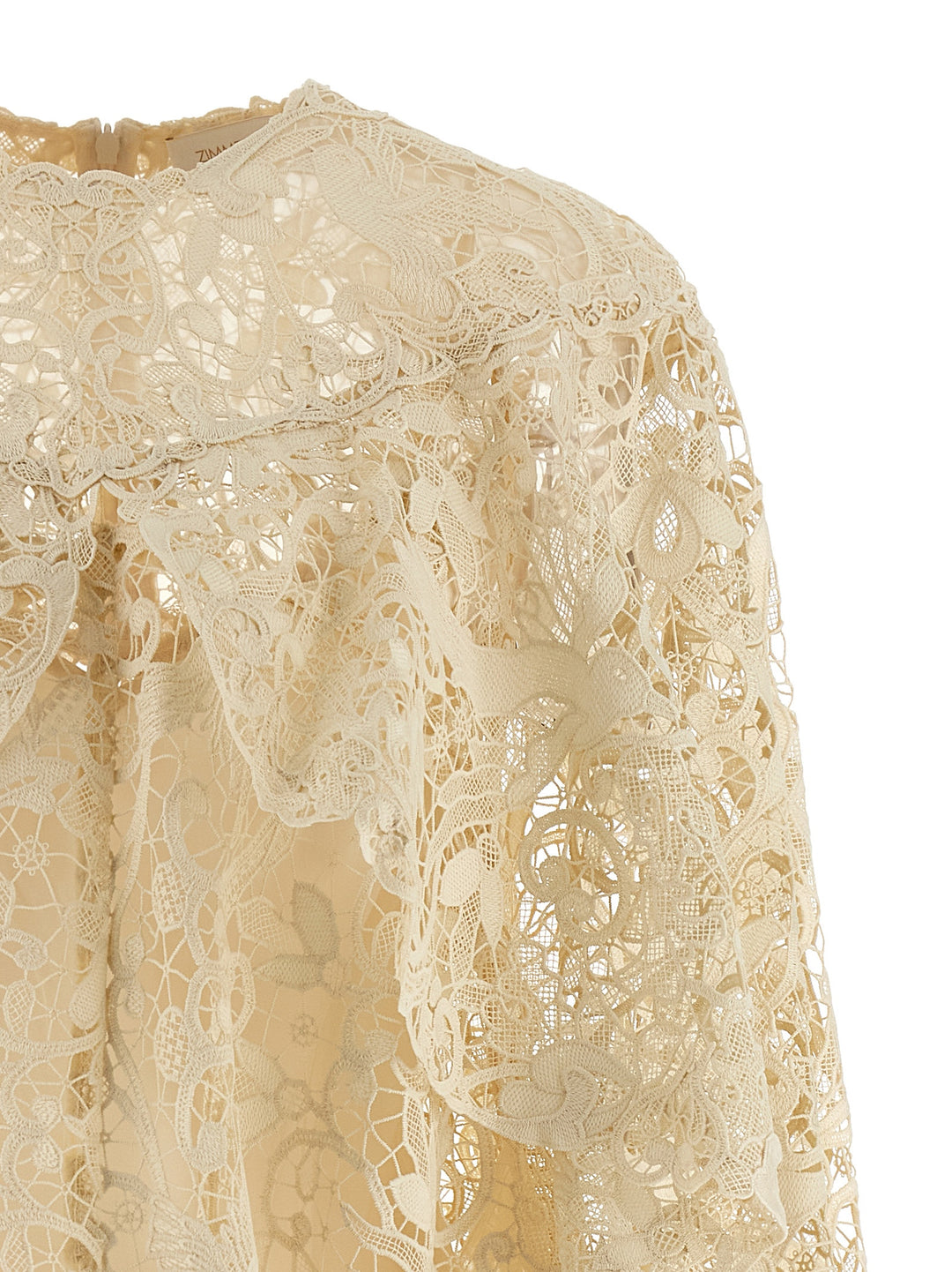 Zimmermann Memento Bird Lace Mini Dresses - Beige | d012b38e4ae7963e704369c65cd0849e7eb0ab79