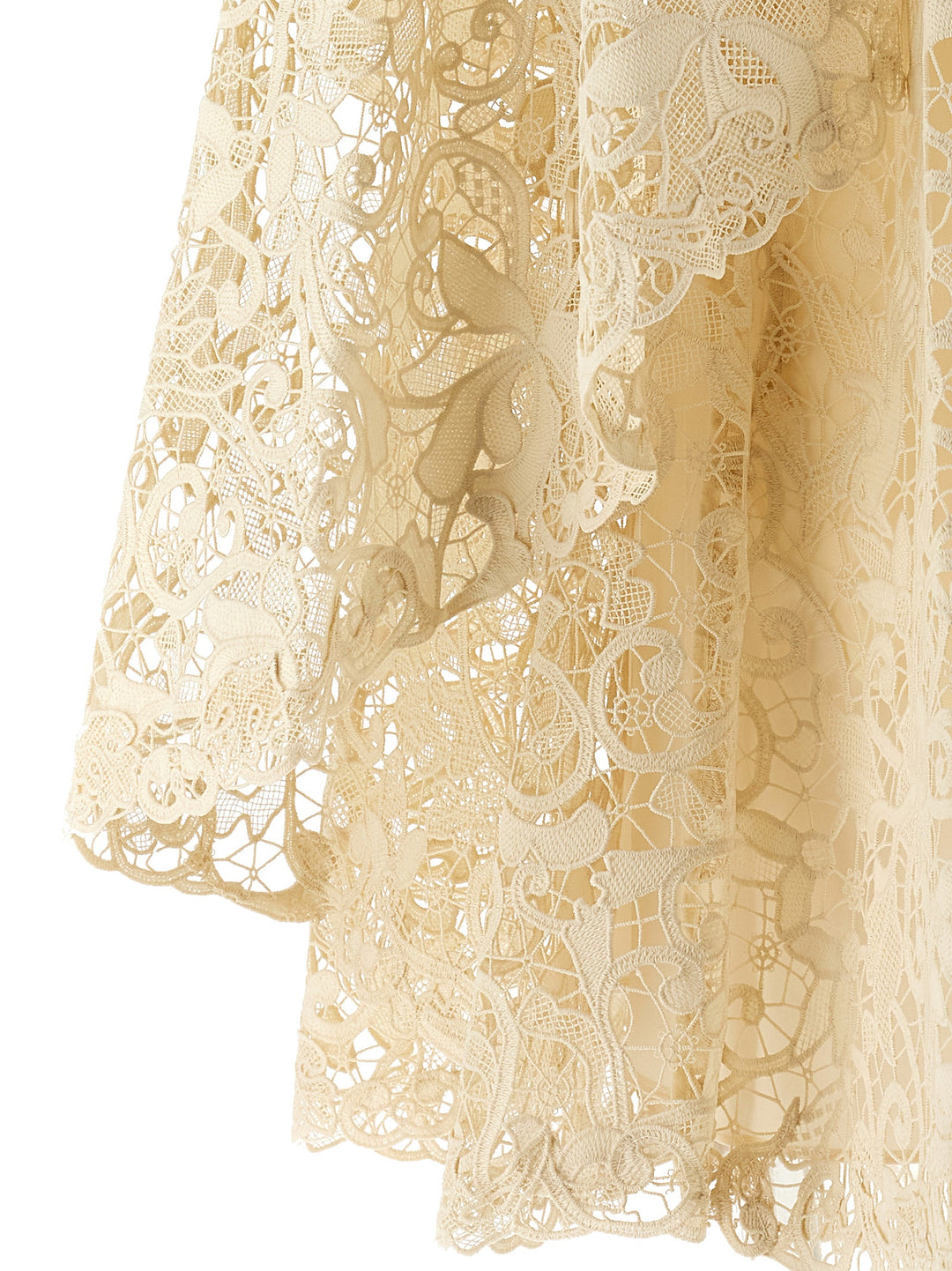 Zimmermann Memento Bird Lace Mini Dresses - Beige | a2fec32787df778a34a239766429ba3808994a8c
