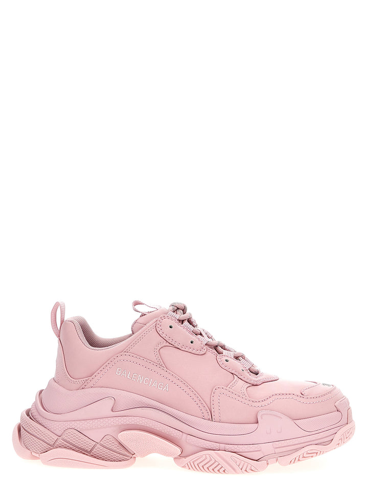 Triple S Satin Sneakers Pink