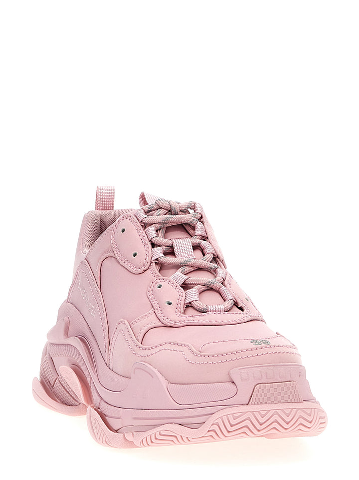 Triple S Satin Sneakers Pink