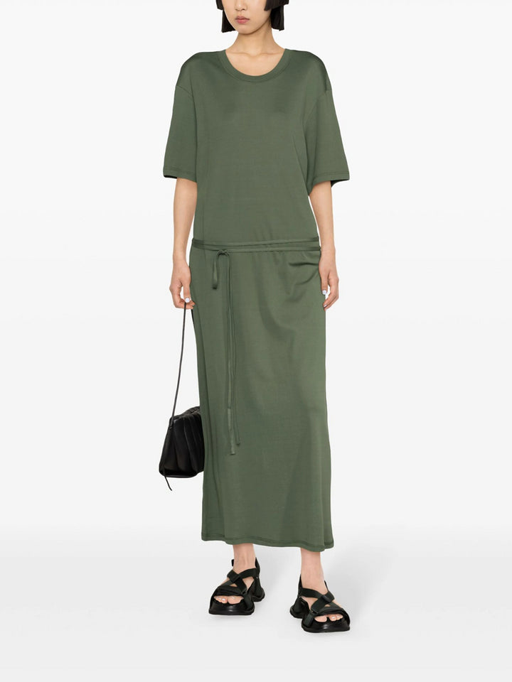 Long T-shirt dress with belt