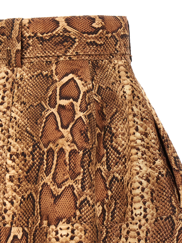 Zimmermann Hypnotic Utility Mini Skirts - Brown | 2c963732c20efcc074372d58db0e4481abedeab9