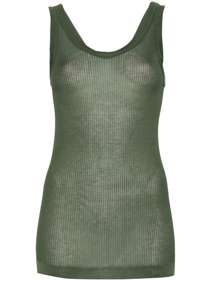 semi-transparent tank top