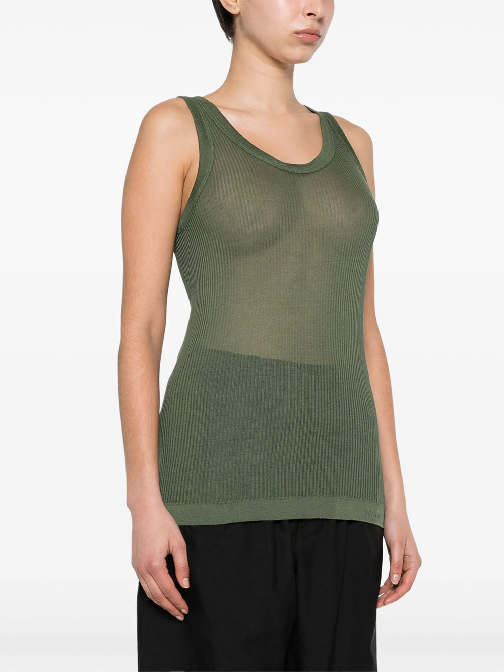 semi-transparent tank top