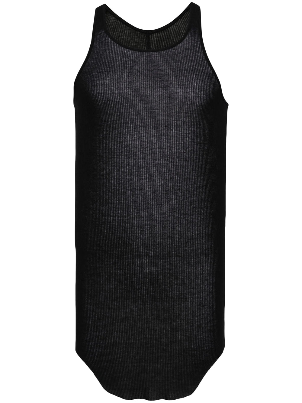 Tank top with frayed hem