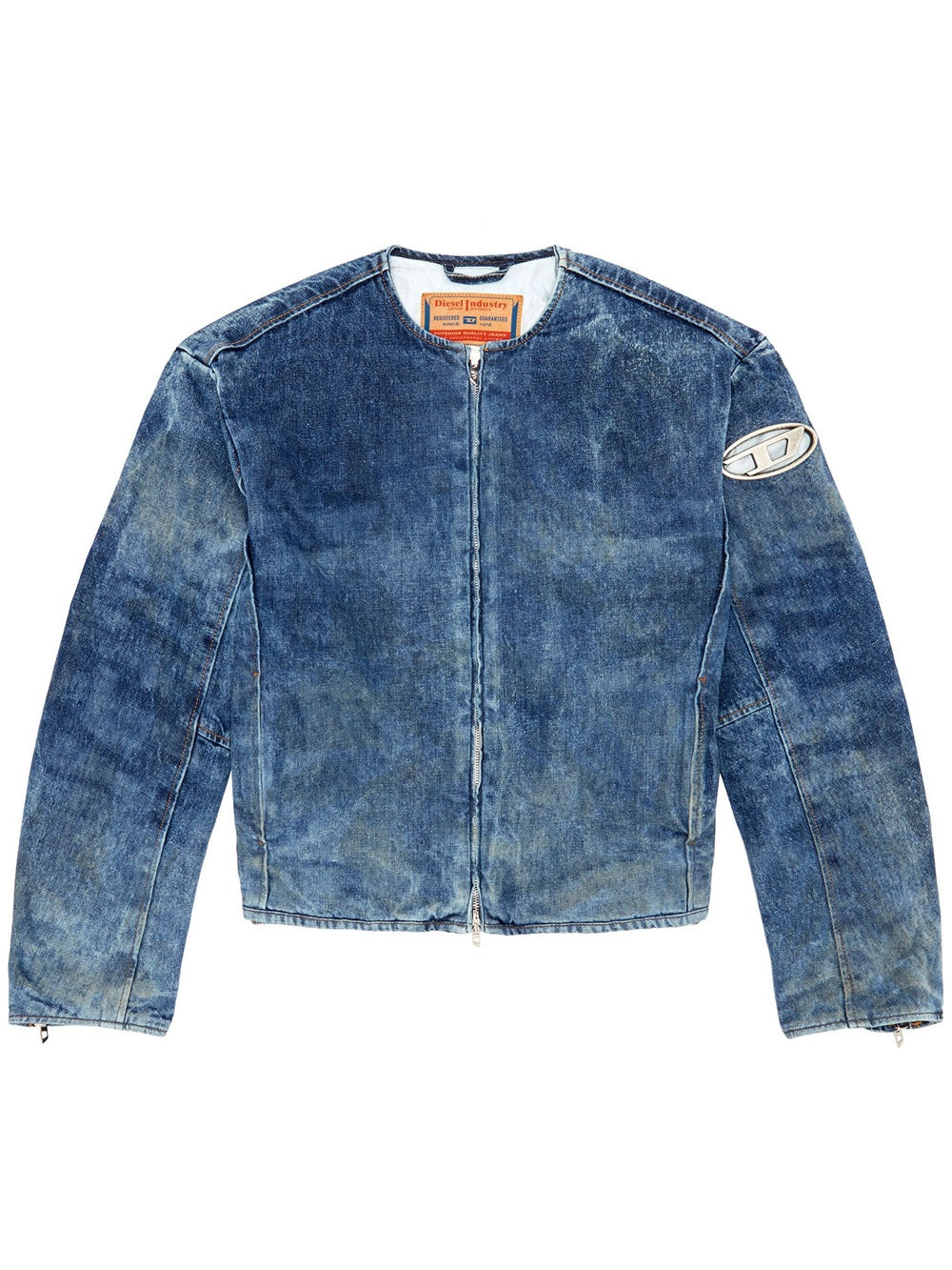 D-Calur-Fse denim jacket with logo plaque