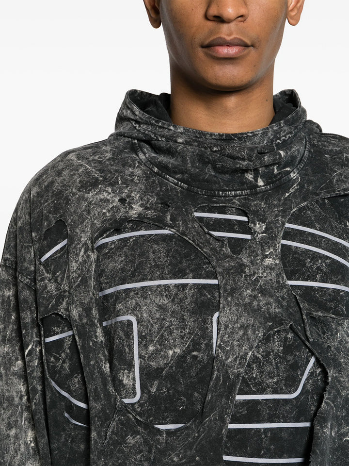 S-Mar-Peeloval hooded sweatshirt