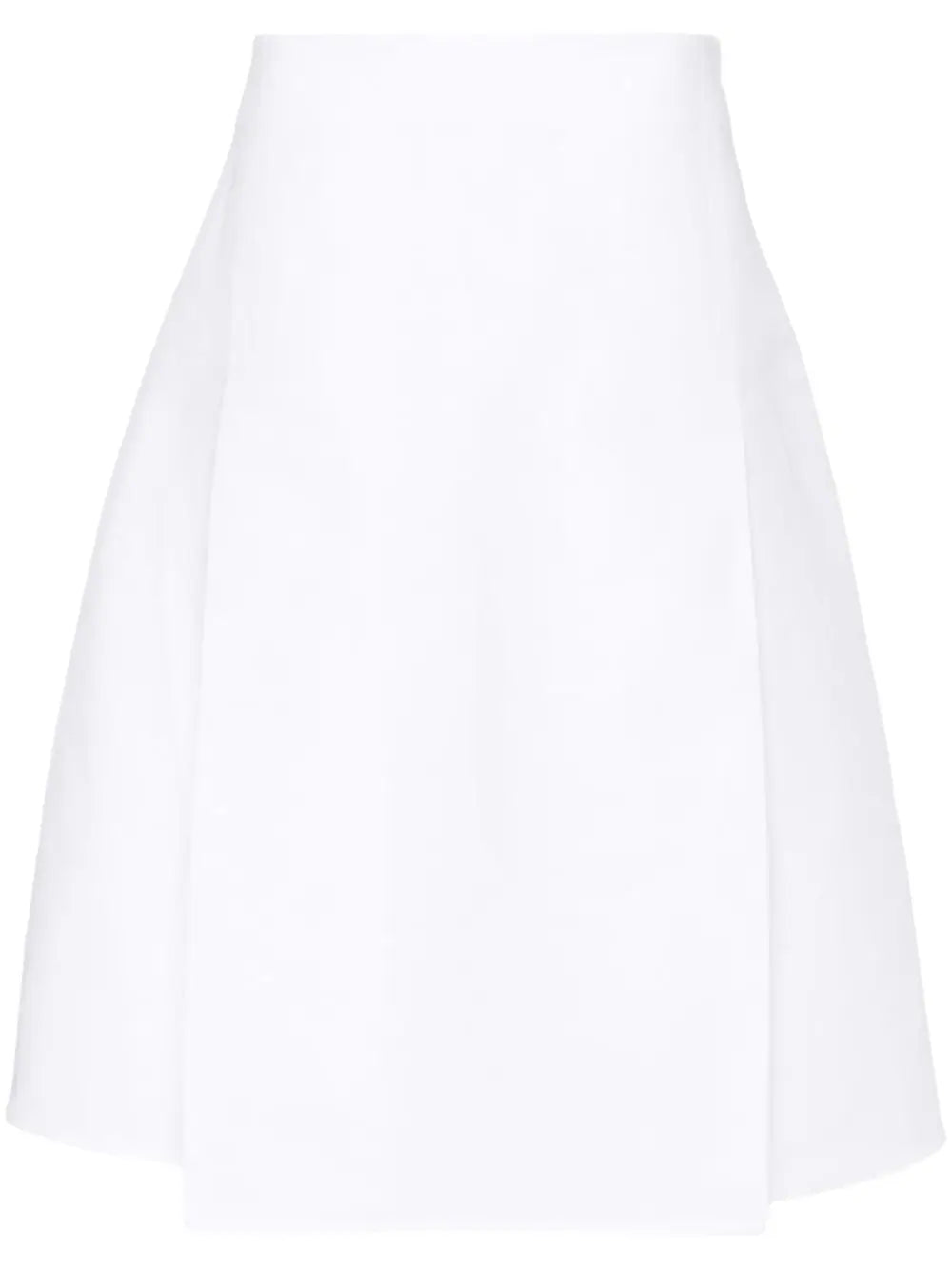 Midi skirt with pleat