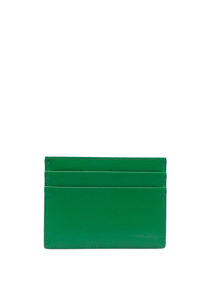 Card holder with embossed logo