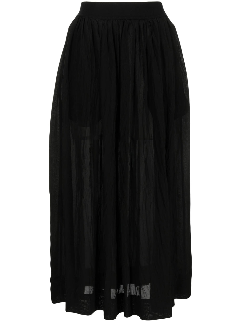 Long skirt with pleats