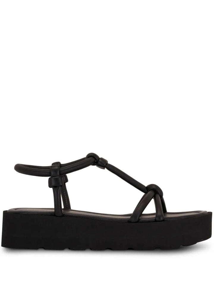 Open-toe leather sandals