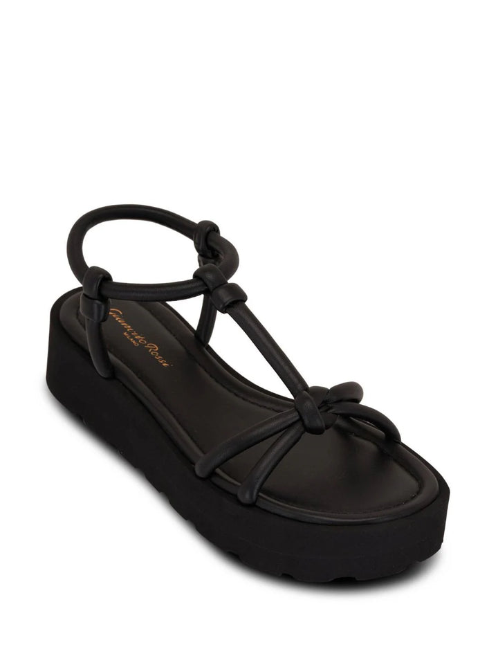 Open-toe leather sandals