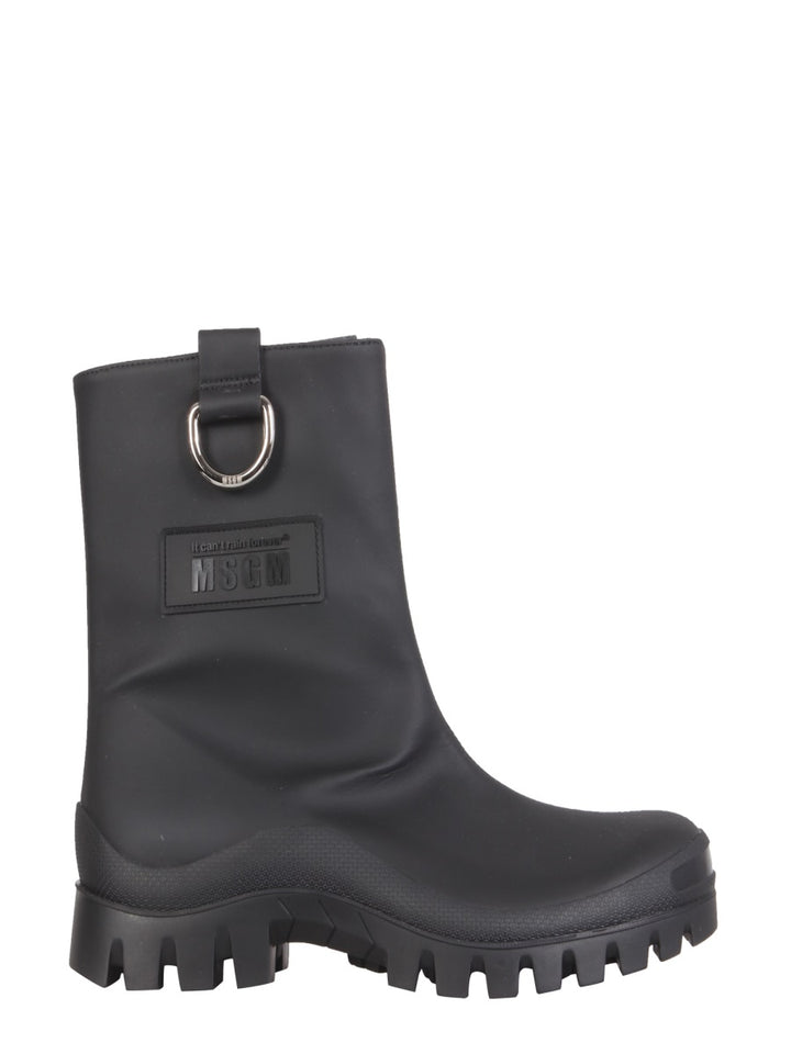 MSGM Boots - Black | Wanan Luxury